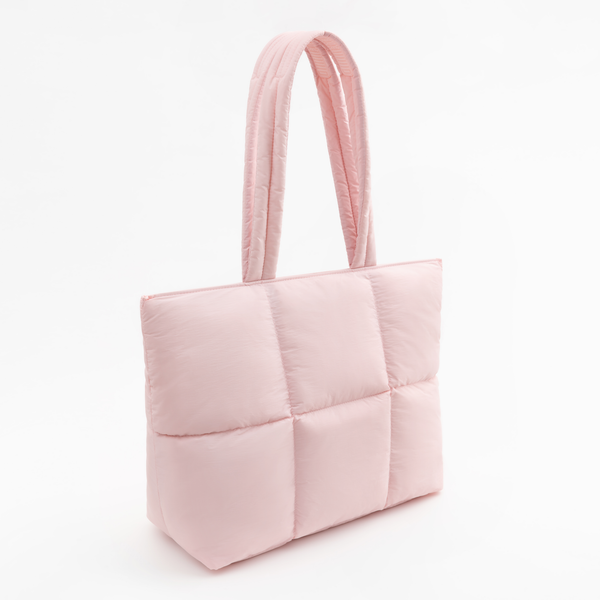 Work Tote Bag for Women, Puffer Nylon Purse with Laptop