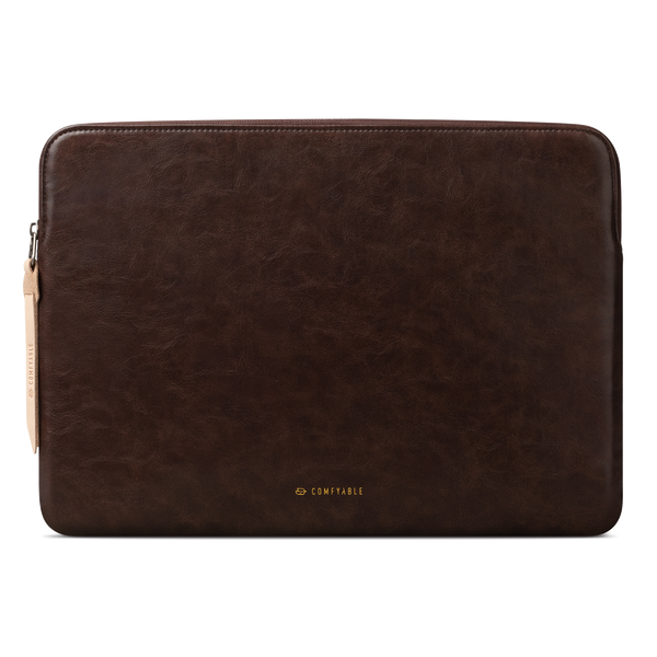Slim Protective Laptop Sleeve Fit for All MacBook Air 15In & 13inch/ 14inch/ 16inch MacBook Pro , PU Leather Bag Waterproof Computer Case, Briarwood