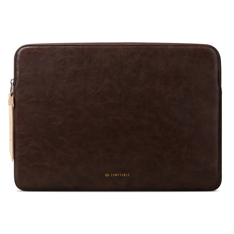 Slim Protective Laptop Sleeve Fit for All MacBook Air 15In & 13inch/ 14inch/ 16inch MacBook Pro , PU Leather Bag Waterproof Computer Case, Briarwood