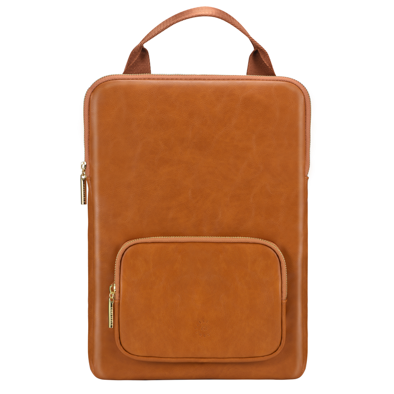 Leather laptop online sleeve with handle