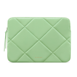 Slim Cute Quilted Faux Leather Laptop SLEEVE Carrying Case for Women, Computer Bag for MacBook Air M4 M3 M2 M1, MacBook Pro 13 Inch 14 Inch M4 M3 M2 M1