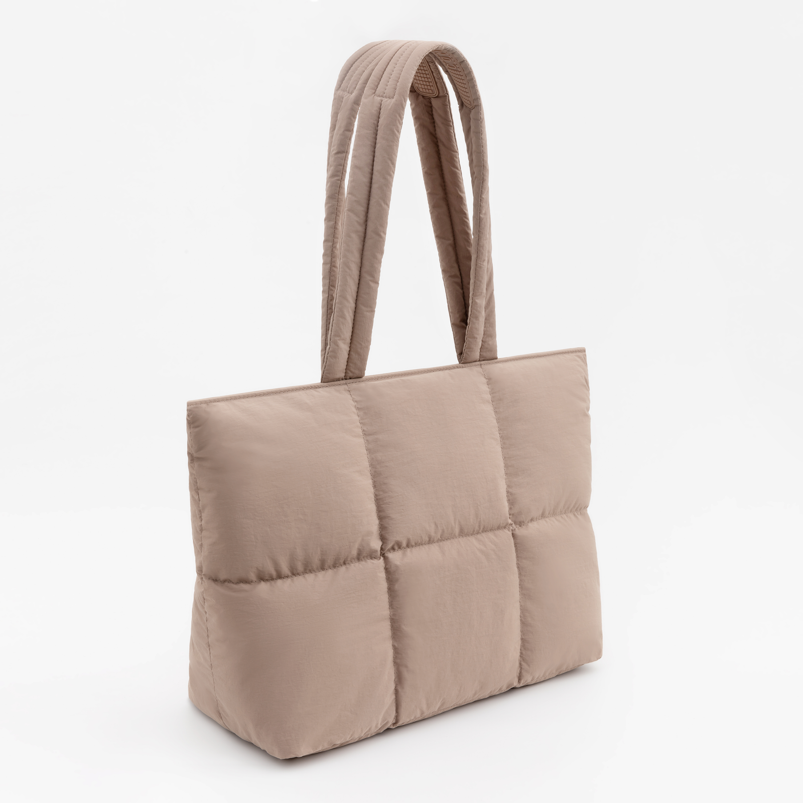 Work Tote Bag for Women Puffer Nylon Purse with Laptop Compartment L Comfyable