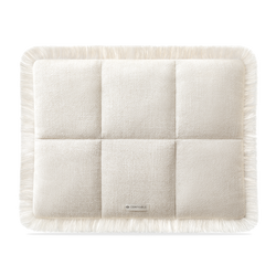 Puffy Laptop Sleeve 16 15 14 13 Inch for Women, Fit for MacBook Air & MacBook Pro M4 M3 2025, Quilted Linen Soft Puffer Case with Fringe for Computer