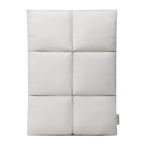 Puffy Laptop Sleeve 13 Inch 14 Inch, Quilted Puffer Laptop Carrying Pillow Case for MacBook Air M4 M3 M2 M1, MacBook Pro 13 Inch 14 Inch M4 M3 M2 M1, light gray