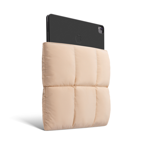 Puffy Tablet Sleeve Bag for iPad Pro 12.9 Inch, Quilted Puffer Puff Tablet Carrying Case for Women, Pillow Case for iPad Pro M2 M1 2022-2018 with Magic Keyboard