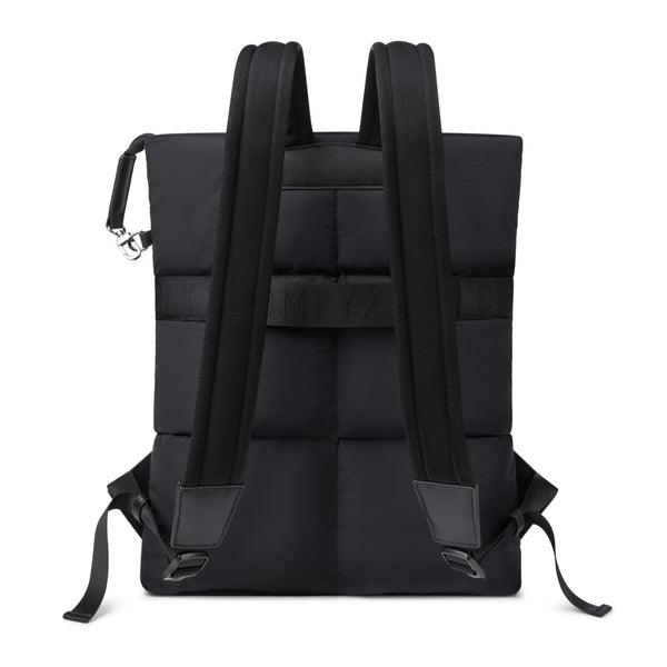 Comfyable Puffy Laptop Backpack for Men and Women, Everyday Computer Backpack Compatible with 16" MacBook Pro M4, Water-Resistant Dayback for Work, College, and Travel, PFAS Free, Black