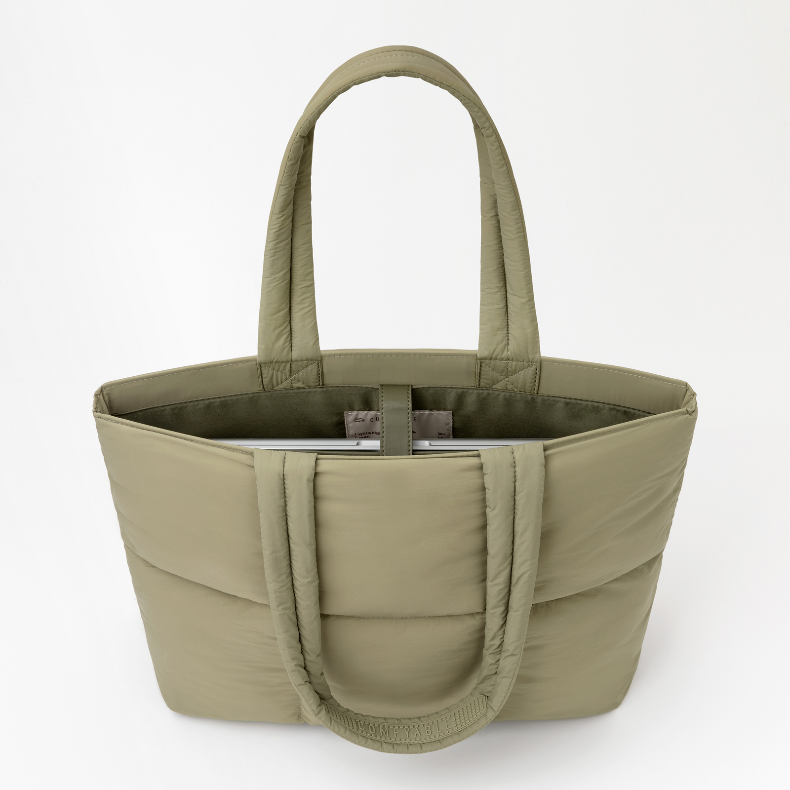 Work Tote Bag for Women, Puffer Nylon Purse with Laptop