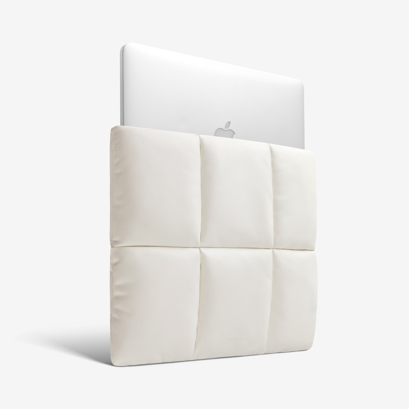 PUFFY LAPTOP SLEEVE 13 INCH 14 INCH 15 Inch 16 Inch, QUILTED PUFFER LAPTOP PILLOW CASE FOR MACBOOK AIR M2 M1, MACBOOK PRO 13 INCH 14 INCH 16 inch，PU Leather Cover