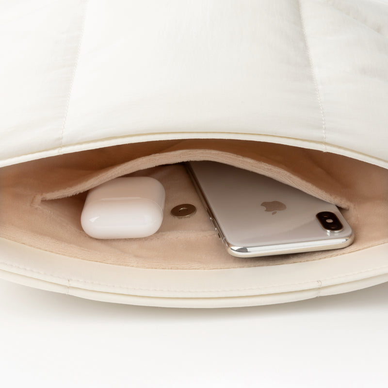 Puffy Tablet Shoulder Bag for iPad Pro 12.9 Inch, Quilted Puffer Puff Tablet Sling Crossbody Bag for Women, Pillow Sleeve Case with Shoulder Strap