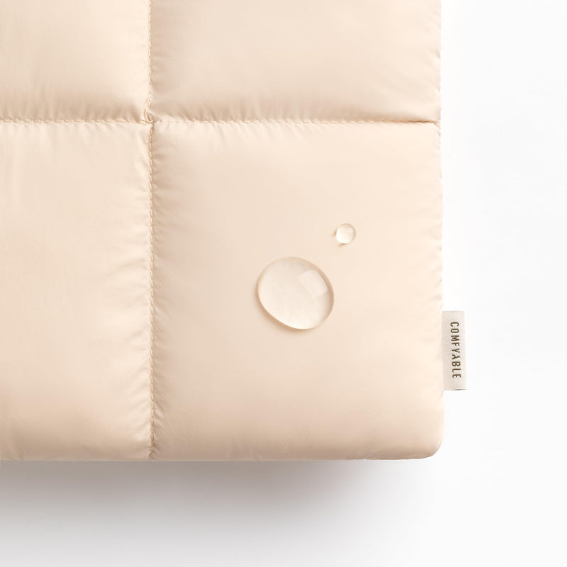 Puffy Laptop Sleeve 13 Inch 14 Inch, Quilted Puffer Laptop Carrying Case, Pillow Case Compatible with MacBook Air M4 2025 M3 M2 M1, MacBook Pro M4 Pro/Max, Beige