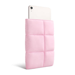 Puffy Tablet Sleeve Compatible for  11 Inch iPad Pro M4, iPad Air M3 2025, iPad mini 7 2024 A17 Pro, Mini 6 2021 A15, Quilted Puffer Tablet Carrying Case, Pink