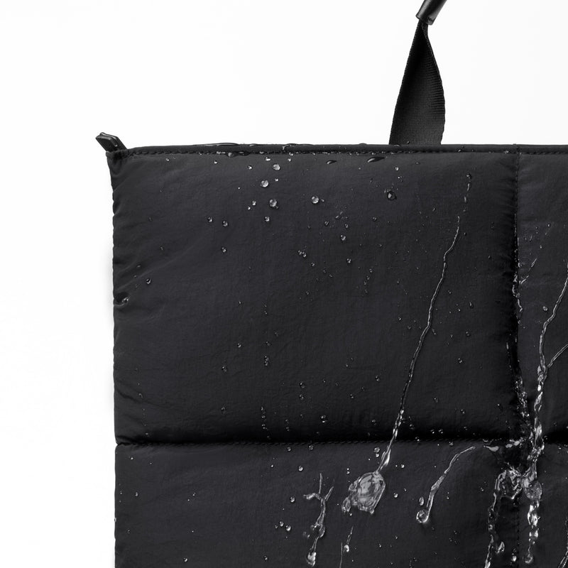 Comfyable Puffy Laptop Backpack for Men and Women, Everyday Computer Backpack Compatible with 16" MacBook Pro M4, Water-Resistant Dayback for Work, College, and Travel, PFAS Free, Black