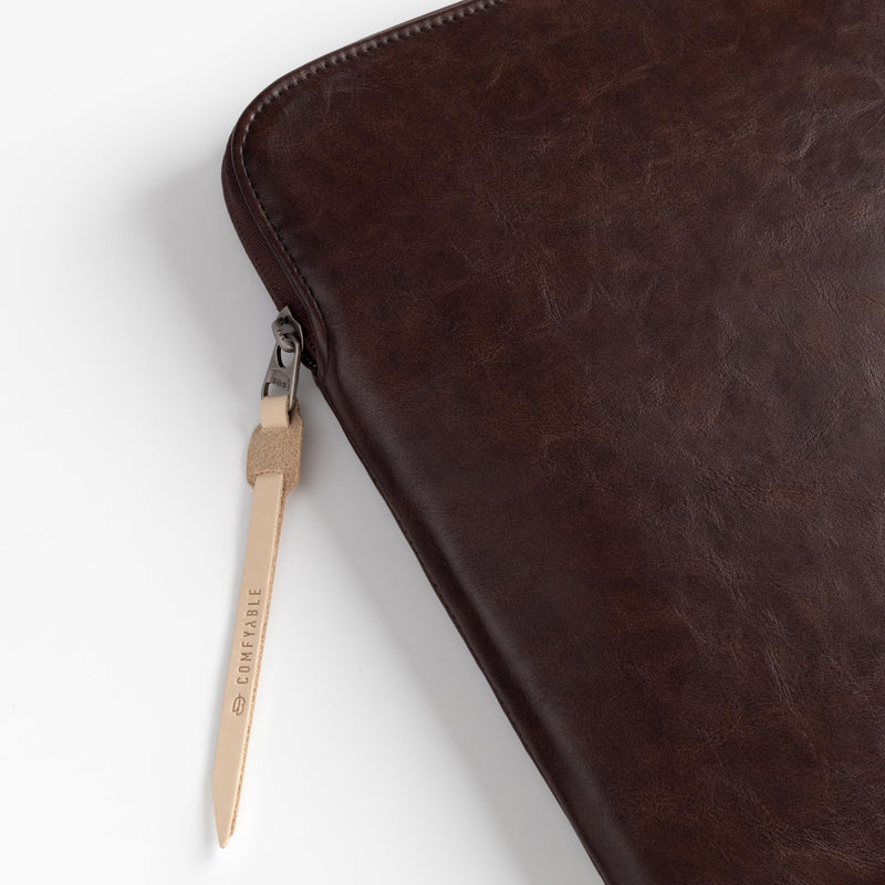 Slim Protective Laptop Sleeve Fit for All MacBook Air 15In & 13inch/ 14inch/ 16inch MacBook Pro , PU Leather Bag Waterproof Computer Case, Briarwood