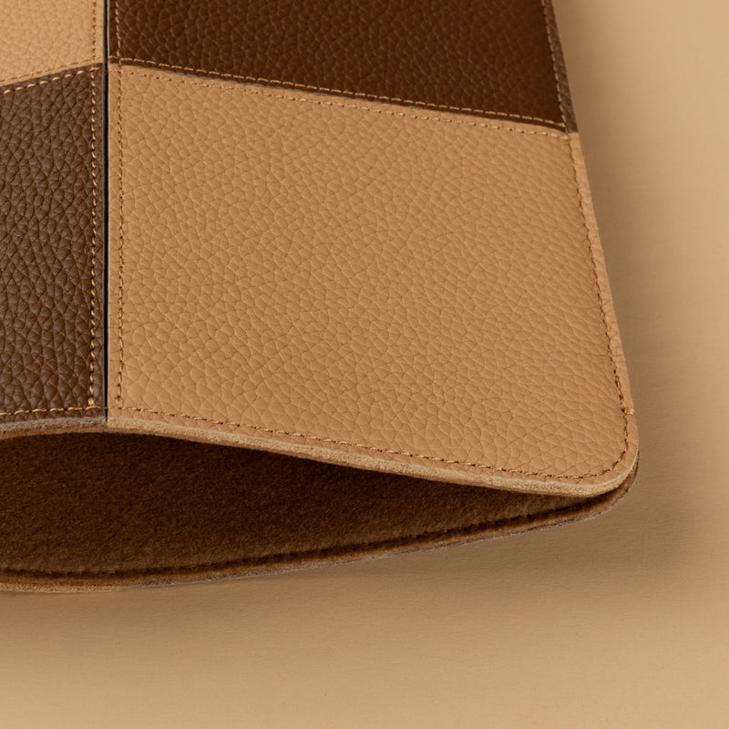 Laptop Sleeve 13Inch Precisely Fit for MacBook Pro 13-in M2 M1 & Mac Air 13-in M4 M3 M2 M1, Genuine Leather Protective Cover Case, Camel & Chocolate