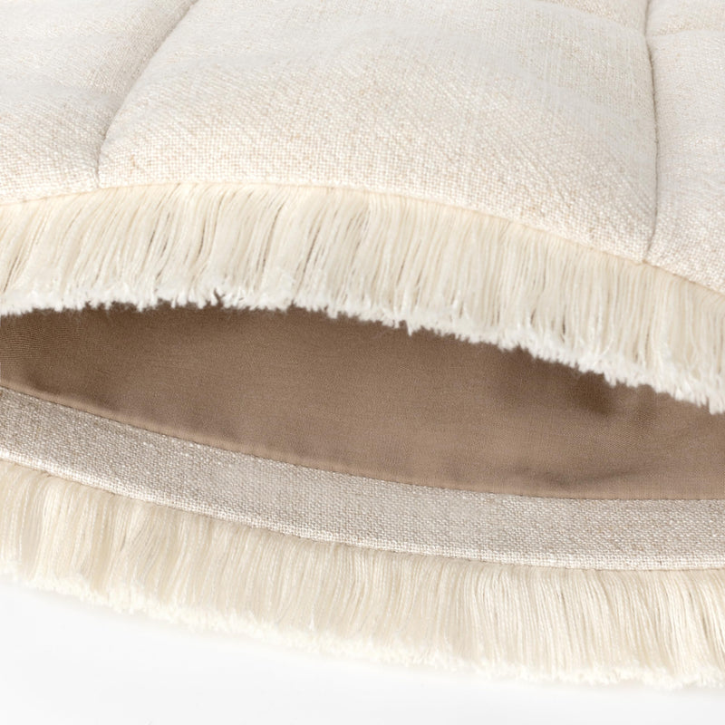 Puffy Laptop Sleeve 16 15 14 13 Inch for Women, Fit for MacBook Air & MacBook Pro M4 M3 2025, Quilted Linen Soft Puffer Case with Fringe for Computer