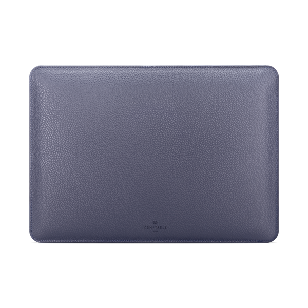 LAPTOP SLEEVE FOR MAC AIR (M2, 2022), MACBOOK PRO 13-IN (M2 2022, M1 2016-2021) & 14-IN, SLIM PROTECTIVE FAUX LEATHER CASE W/ MAGNETIC CLOSURE, MIDNIGHT BLUE