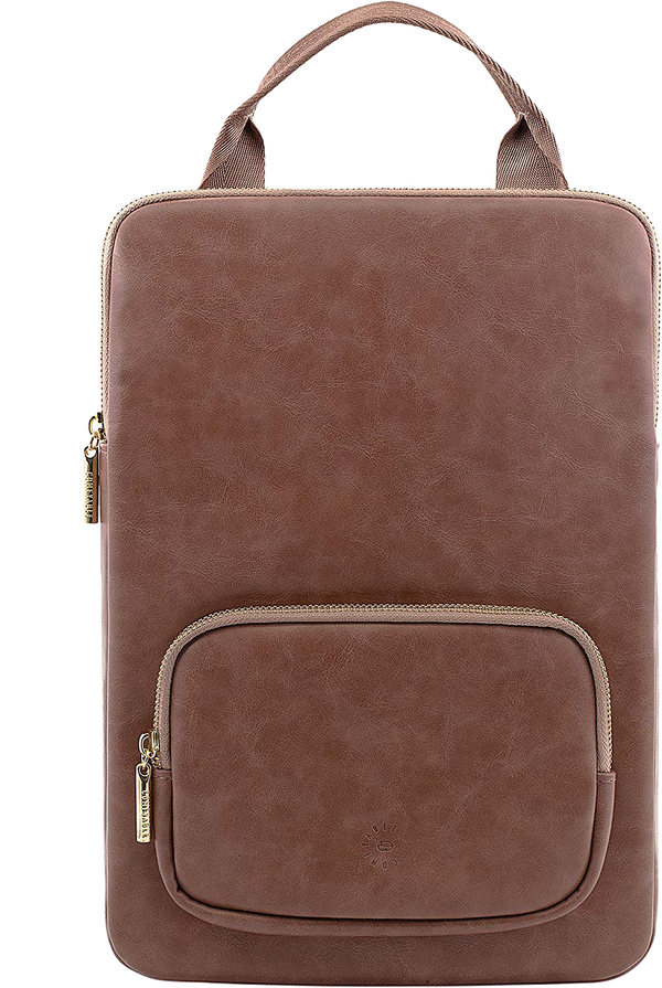 Laptop Sleeve 14 Inch Compatible for MacBook Pro 14-in M2 M1/ All 13-13.3in MacBook Air& MacBook Pro with Accessory Pocket and Handle - Dark Khaki