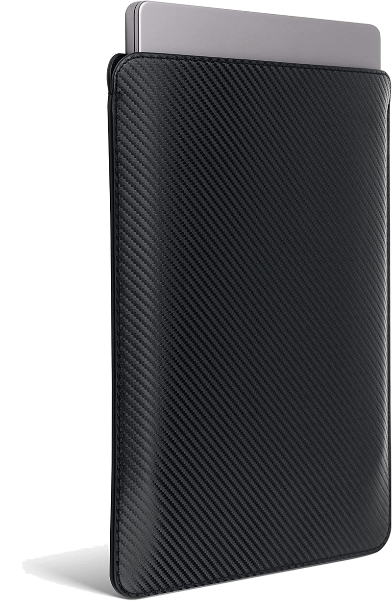 Laptop Sleeve Fit for All 13'' MacBook Air M2 & MacBook Pro 13.3'' M1 2016-2022, Protective Case, Carbon Fiber Pattern, Black