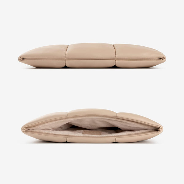 PUFFY LAPTOP SLEEVE 13 INCH 14 INCH 15 Inch 16 Inch, QUILTED PUFFER LAPTOP PILLOW CASE FOR MACBOOK AIR M4 M3 M2 M1, MACBOOK PRO 13 INCH 14 INCH 16 inch，PU Leather Cover