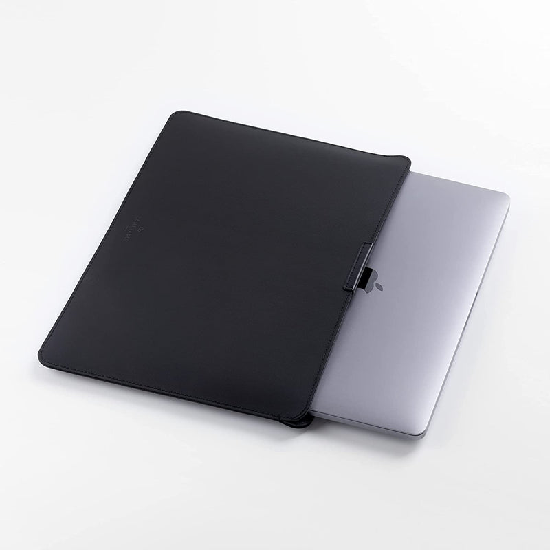 Slim Protective Laptop Sleeve Exclusively Fit for MacBook Air M1 & MacBook Pro 13 In M1 & M2, Magnetic Closure, Coated Canvas Semi-Rigid Mac Case