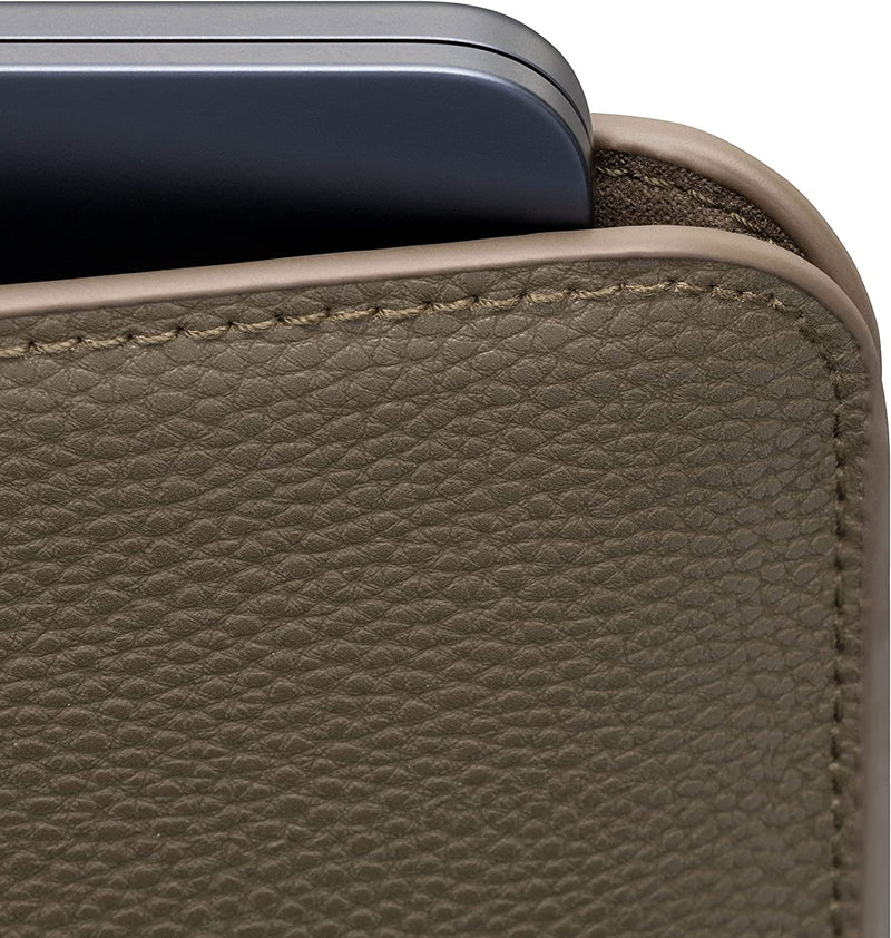 LAPTOP SLEEVE FIT FOR MAC AIR M2 M1, MACBOOK PRO 13-IN (M2 2022, M1 2016-2021), SLIM PROTECTIVE FAUX LEATHER CASE W/ MAGNETIC CLOSURE, Avocado