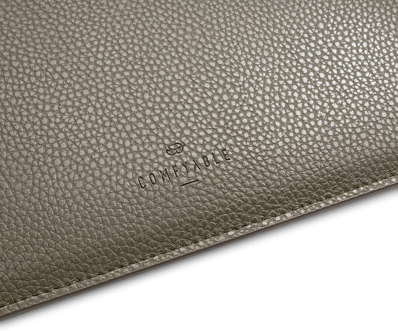 LAPTOP SLEEVE FIT FOR MAC AIR M2 M1, MACBOOK PRO 13-IN (M2 2022, M1 2016-2021), SLIM PROTECTIVE FAUX LEATHER CASE W/ MAGNETIC CLOSURE, Avocado