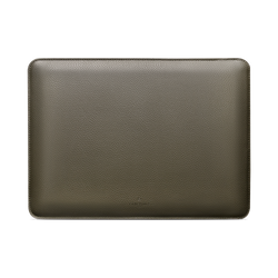LAPTOP SLEEVE FIT FOR MAC AIR M2 M1, MACBOOK PRO 13-IN (M2 2022, M1 2016-2021), SLIM PROTECTIVE FAUX LEATHER CASE W/ MAGNETIC CLOSURE, Avocado