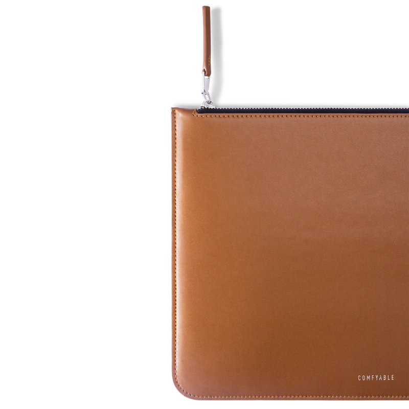 Laptop Sleeve 13-14 Inch Fit for MacBook Pro 14-in M1, All versioned MacBook Air & MacBook Pro M2 & M1, PU Leather Laptop Sleeve Case, Brown
