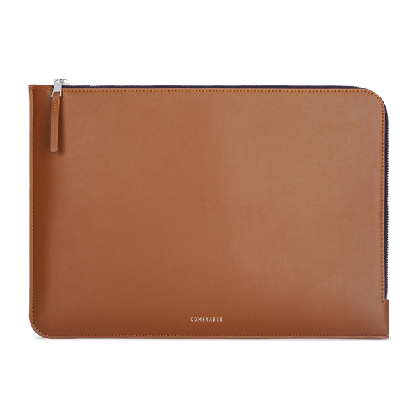 Laptop Sleeve 13-14 Inch Fit for MacBook Pro 14-in M1, All versioned MacBook Air & MacBook Pro M2 & M1, PU Leather Laptop Sleeve Case, Brown