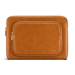 Tablet Sleeve for M1/iPad Pro 12.9''& Smart/Magic Keyboard with Pencil Holder & Big Accessory Pocket,PU Leather Waterproof Protective Case,Brown